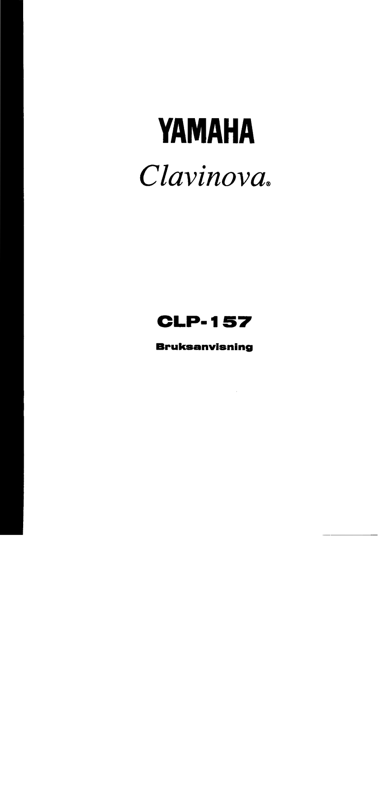 Yamaha CLP-157 User Manual