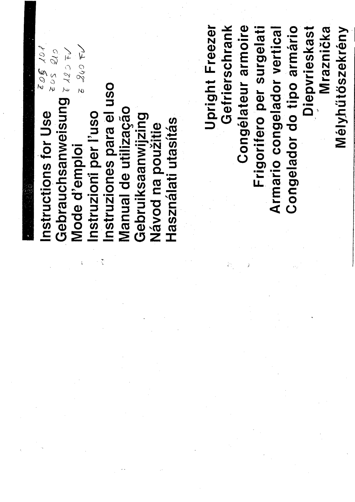 Zanussi Z120VF User Manual