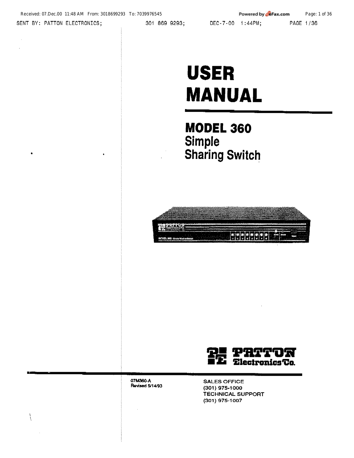 Patton 360 User Manual