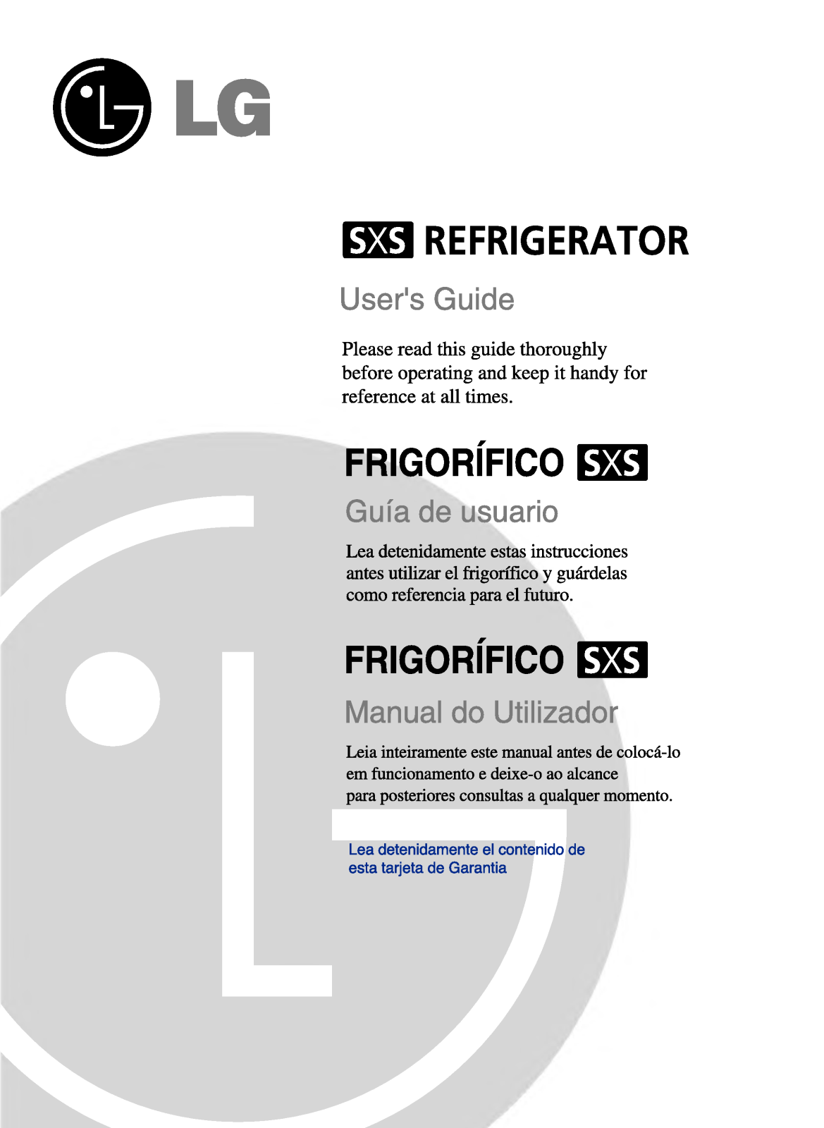 Lg GR-P2171-LVA User Manual