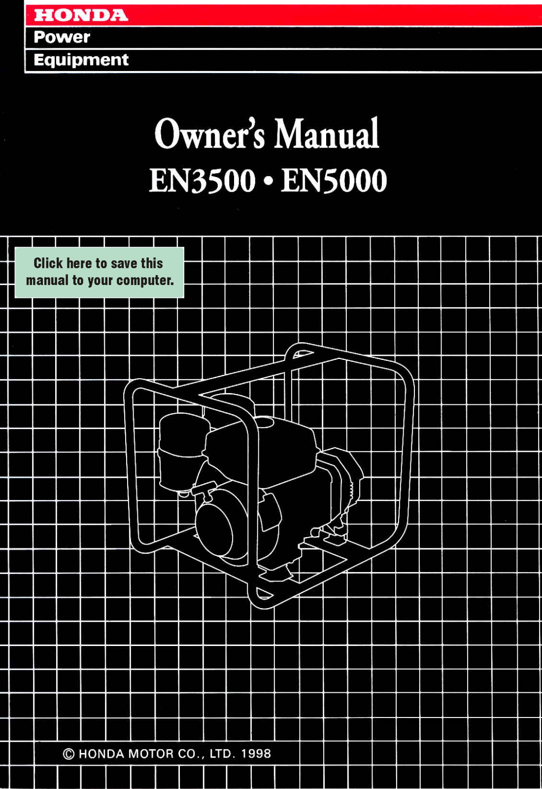 Honda EN3500 Owner's Manual