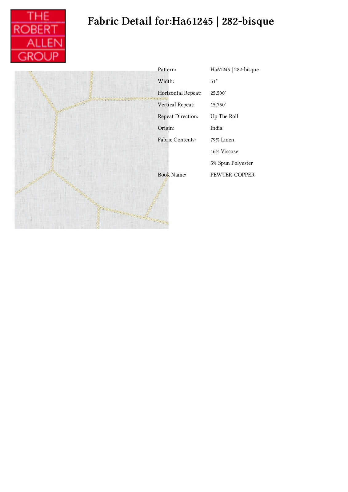 Duralee CRAL7211 Specifications - ManualMachine.com