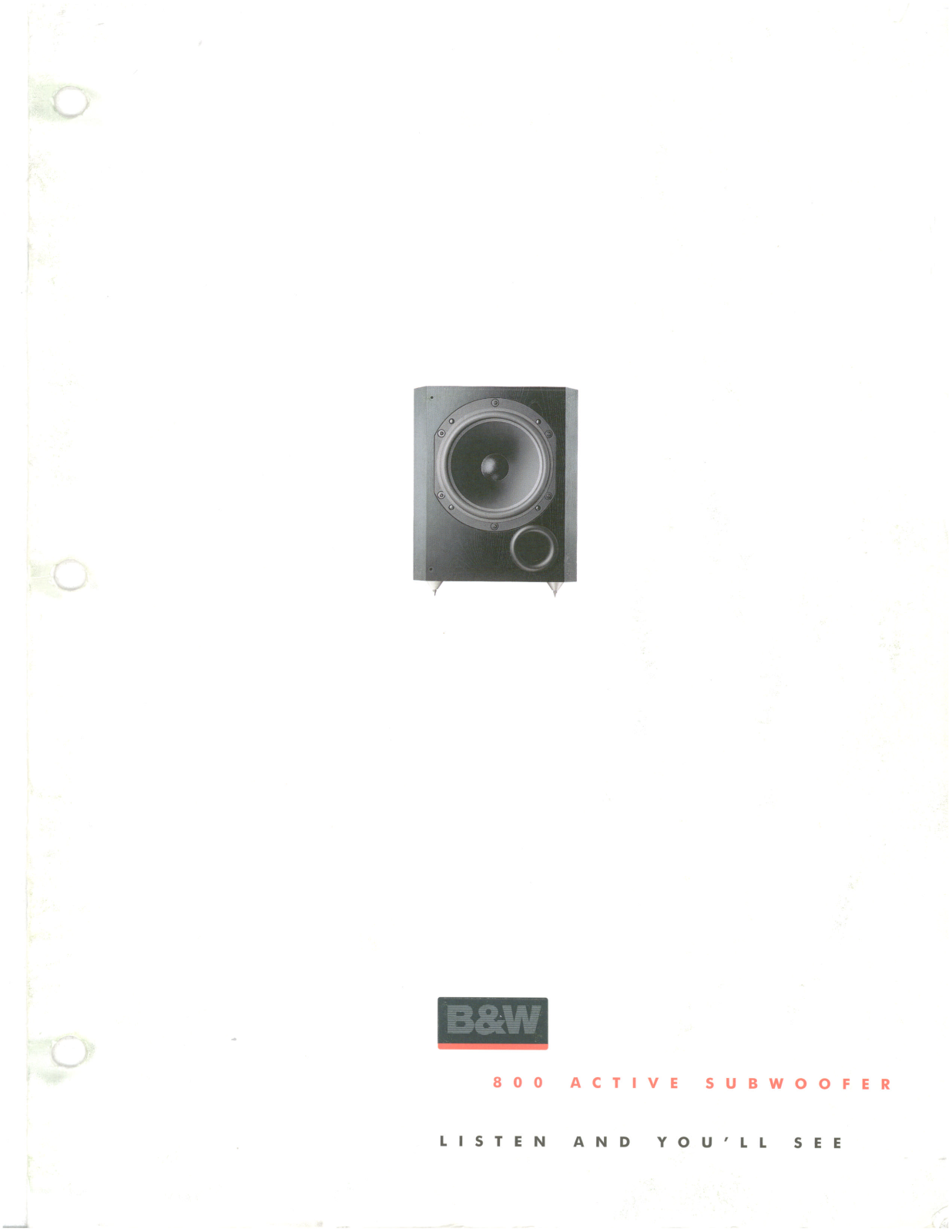 Bowers and Wilkins 800-ASW Brochure