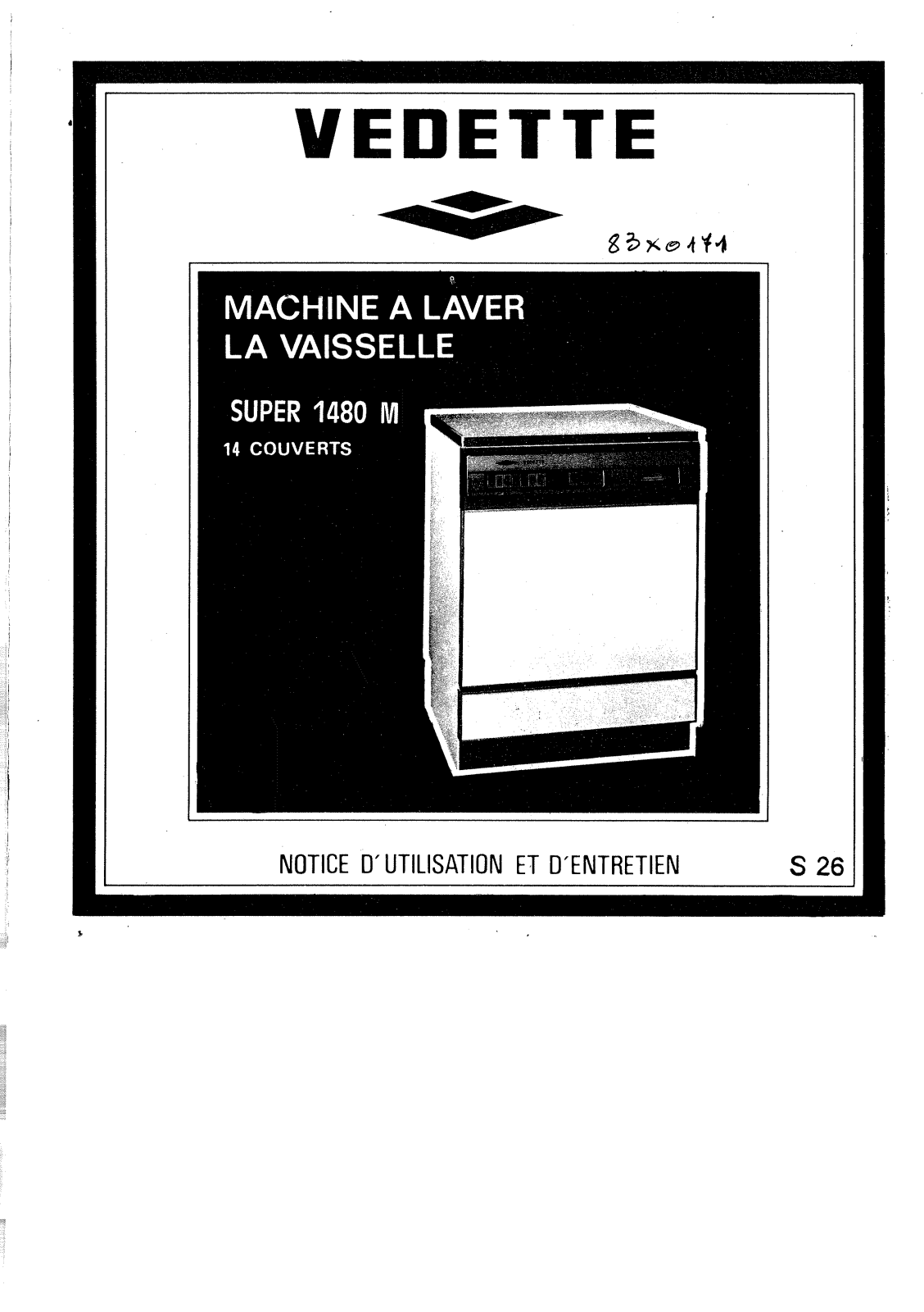 Vedette SUPER1480M User Manual