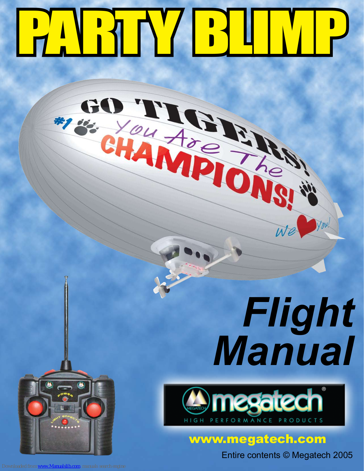 MegaTech PARTY BLIMP Instruction Manual