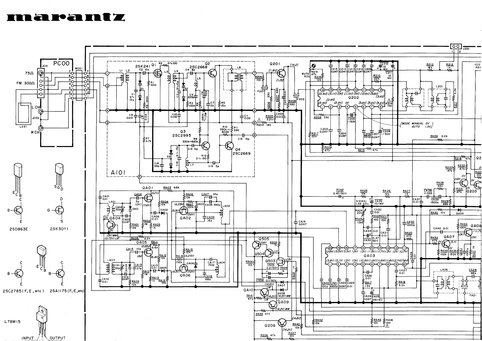 Marantz ST-151-L Schematic