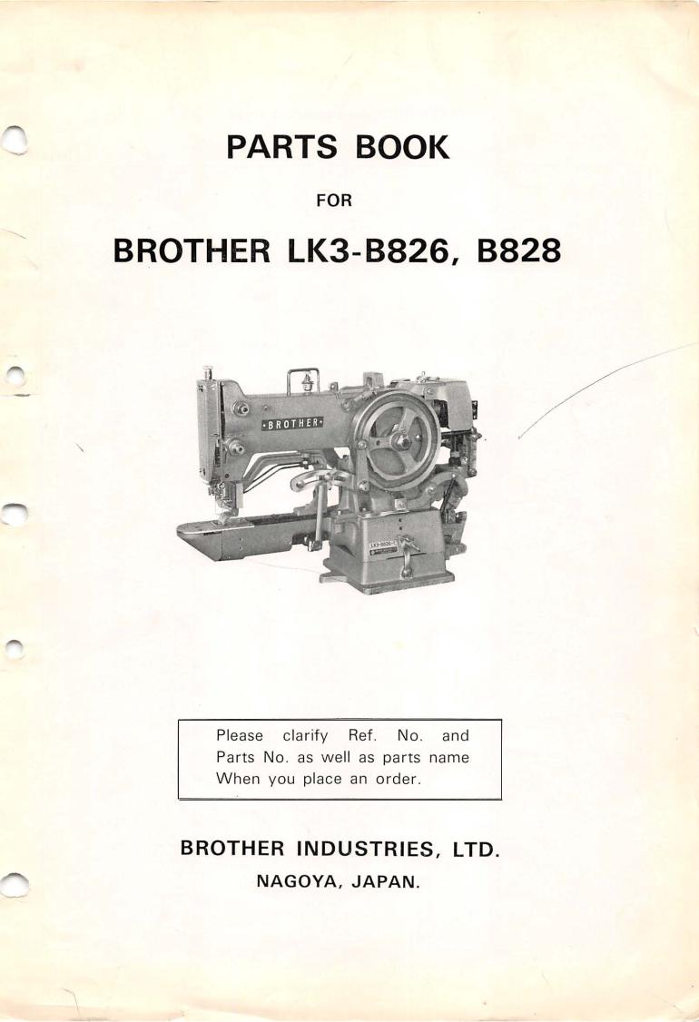 Brother LK3-B826, LK3-B828 Manual