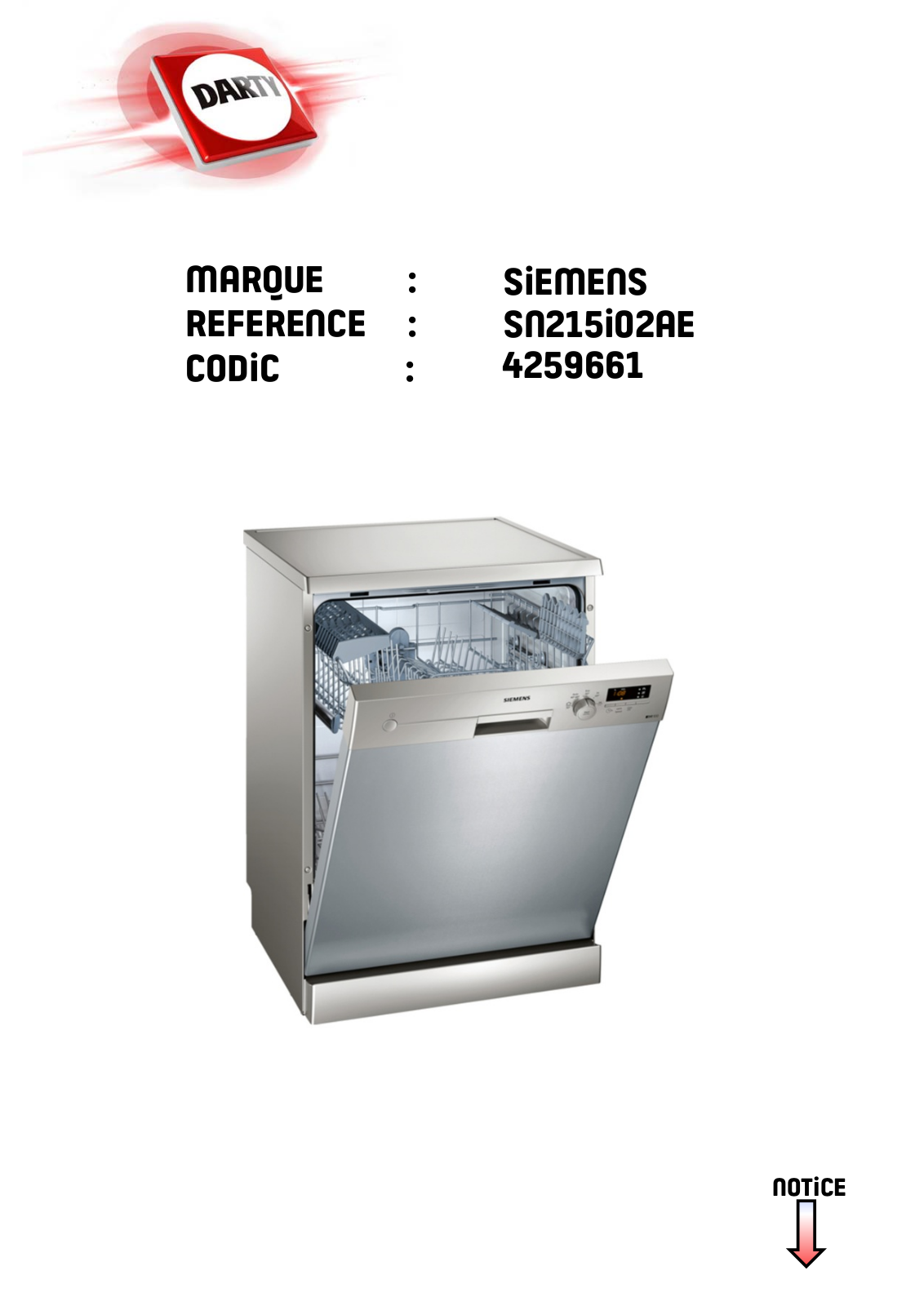 Siemens SN 215 W 02 AE, SN215I02AE, SN215I01AE, SN215I01FE User Manual