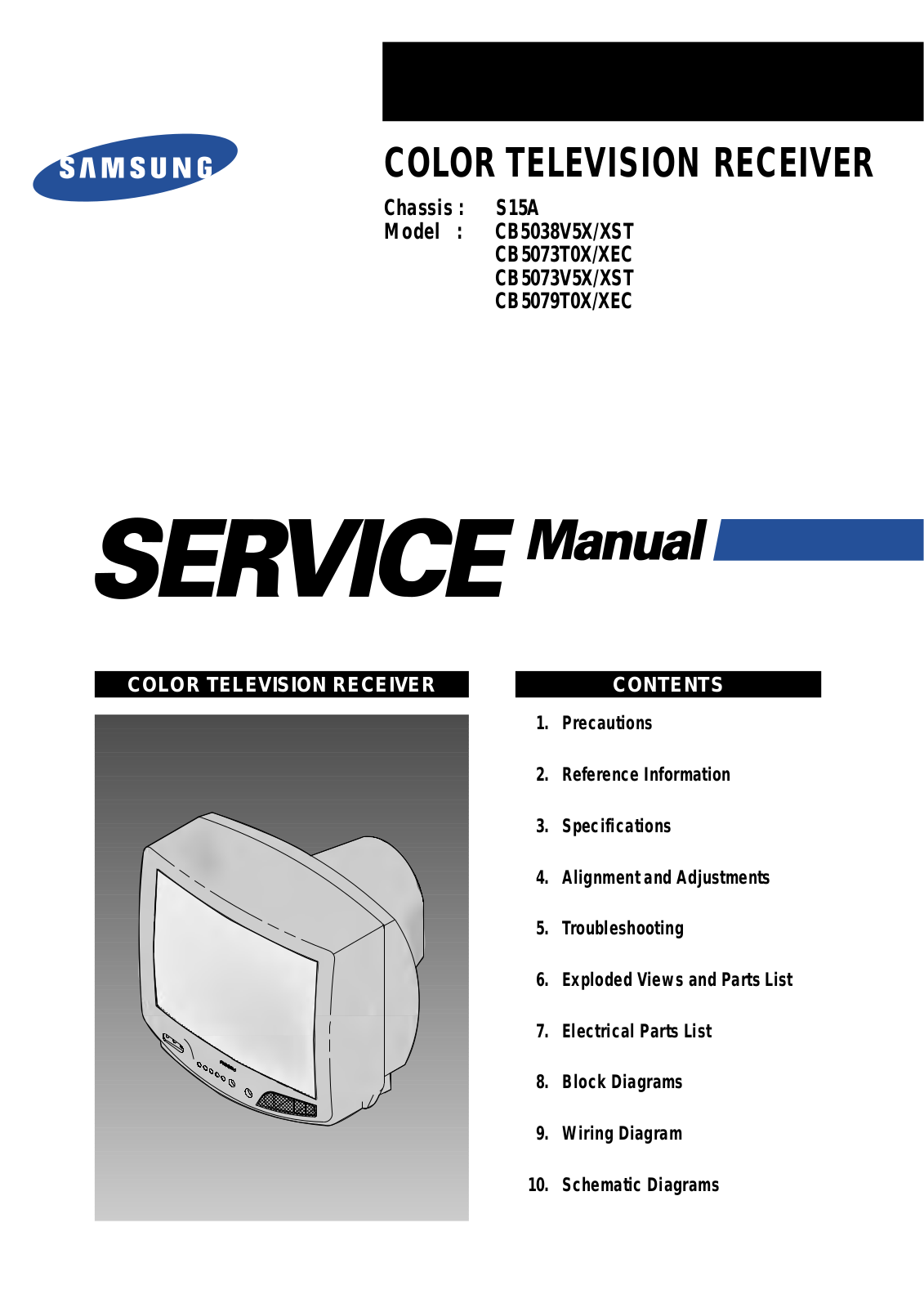 Samsung CB5038 V5X, CB5073 V5X, CB5079 Schematic