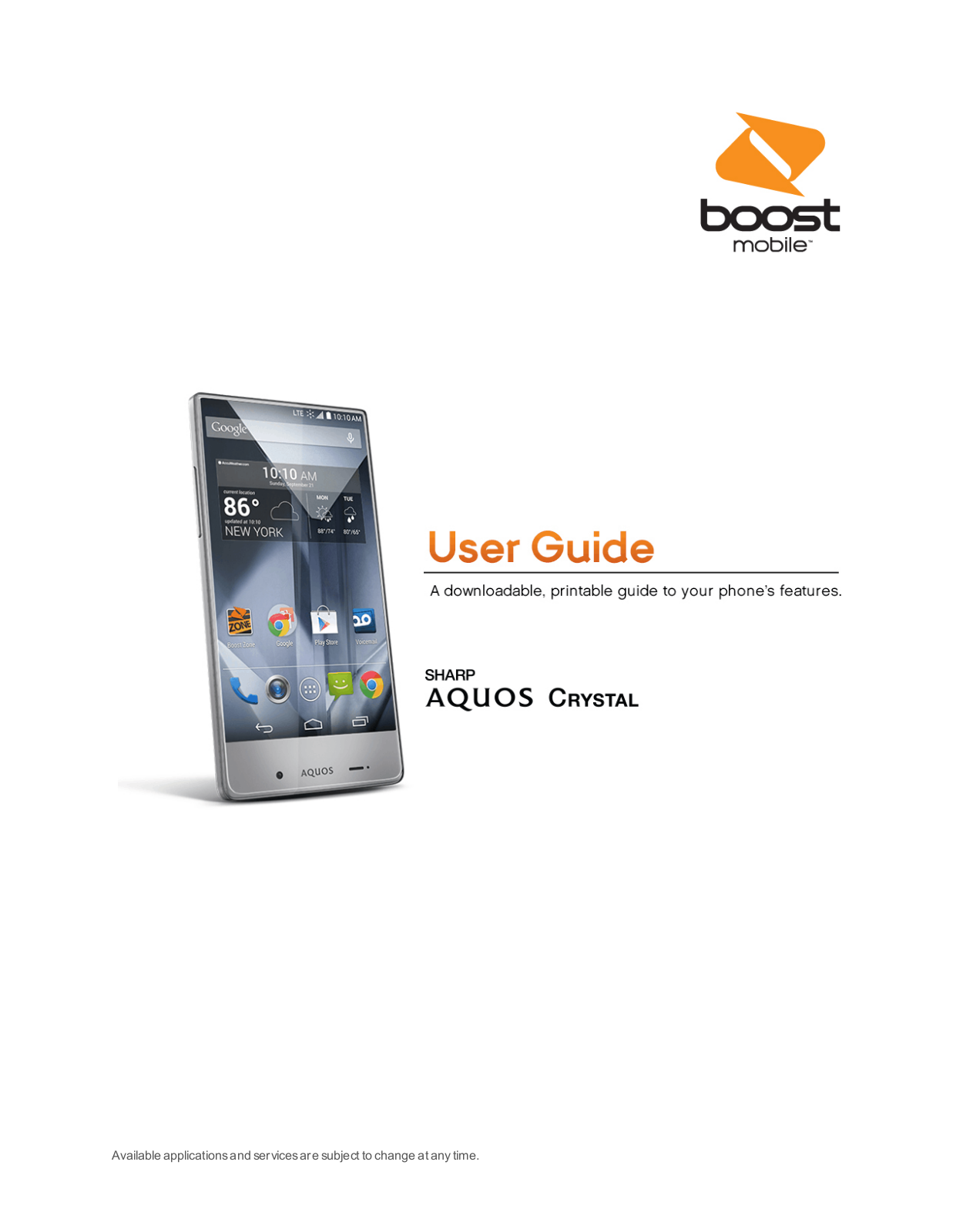 Sharp Aquos Crystal User Manual