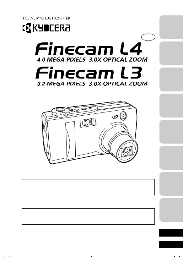 Kyocera Finecam L3, Finecam L4, L3 User Manual
