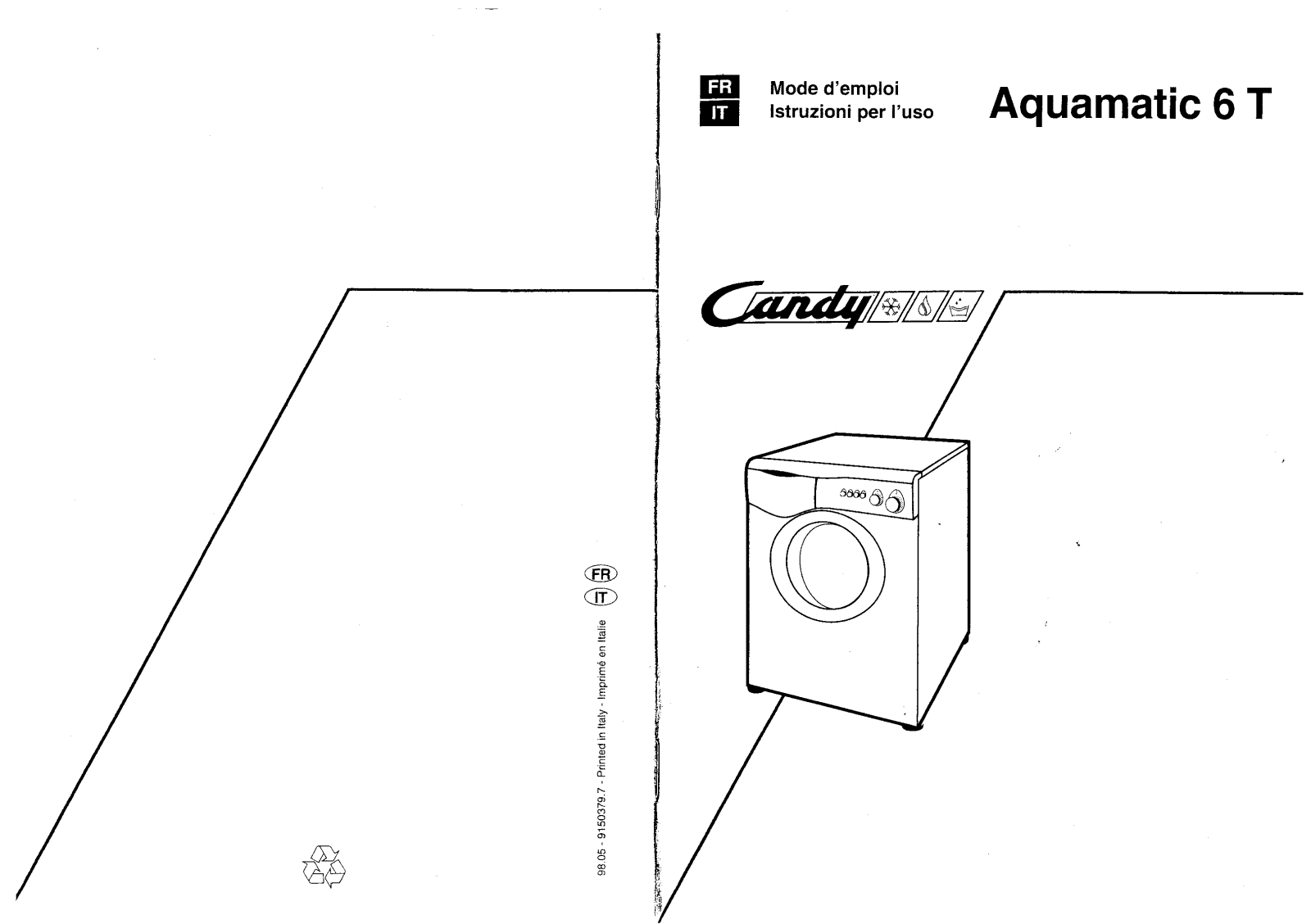 Candy AQUA 6 UNI, AQUA6 CH, AQUA 6T ITES, AQUA 6 T UNI User Manual