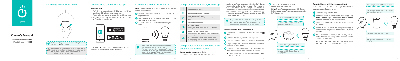 Eufy T1016 User Manual