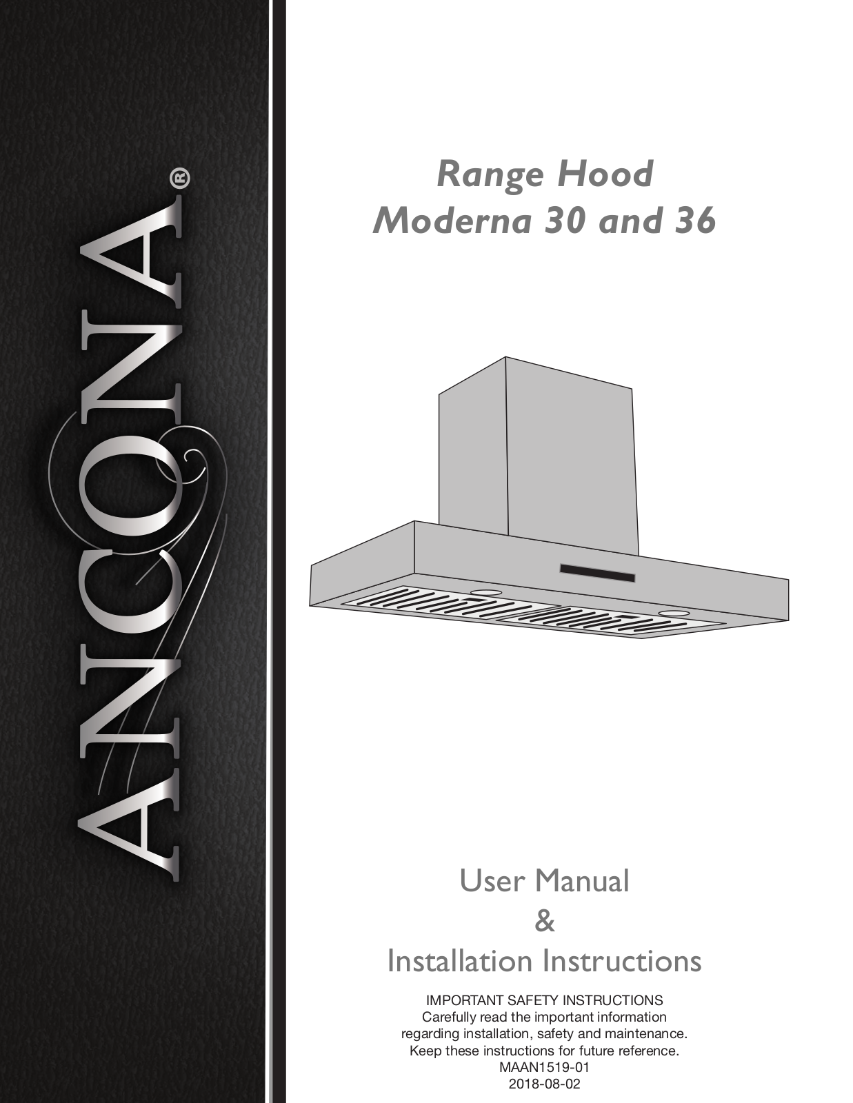 Ancona Moderna 30, Moderna 36 User Manual