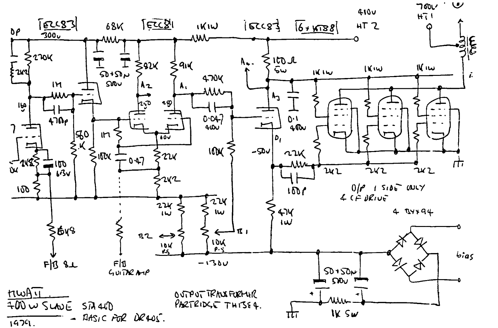 Hiwatt sta400 schematic - ManualMachine.com