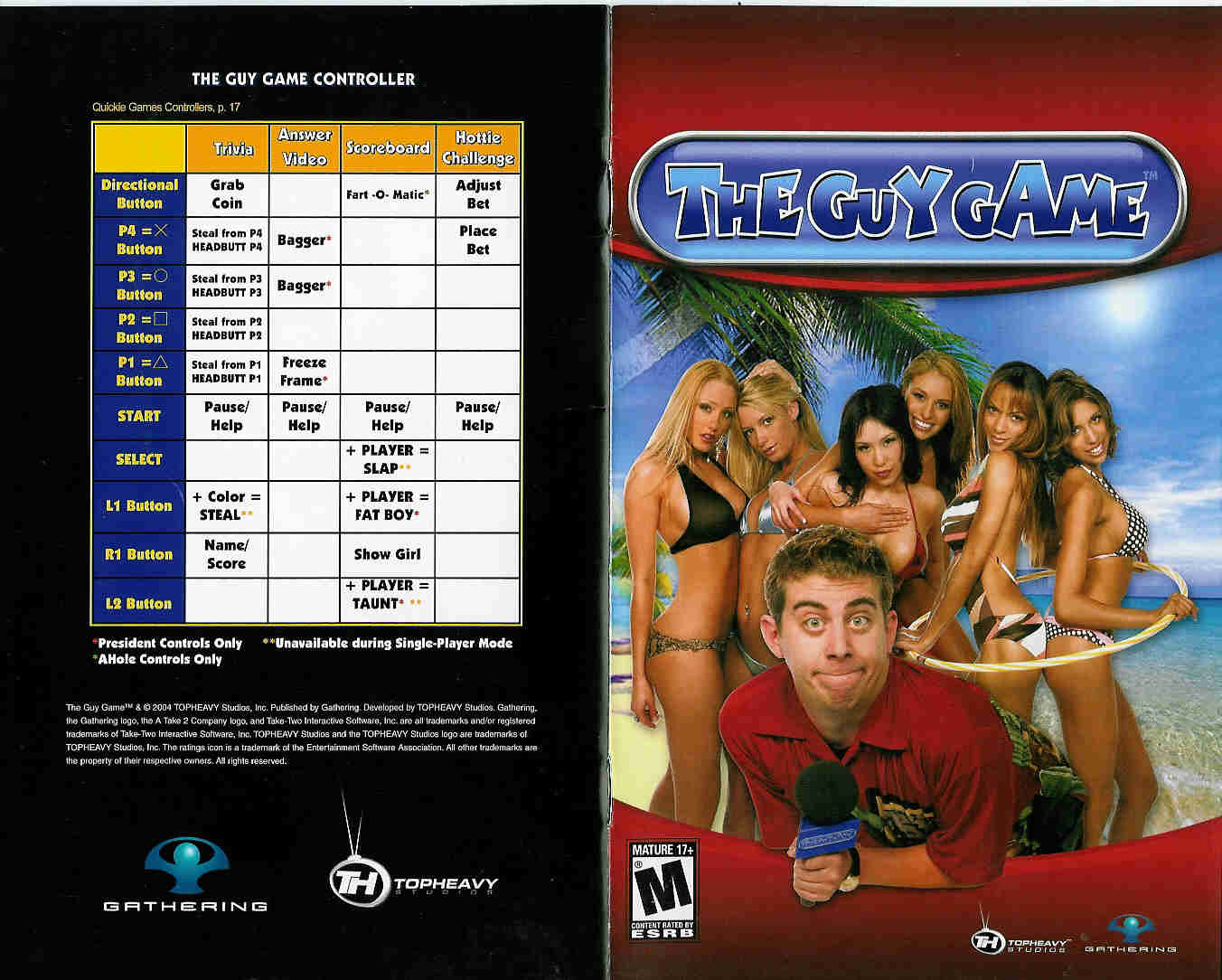 Games PS2 THE GUY GAME User Manual