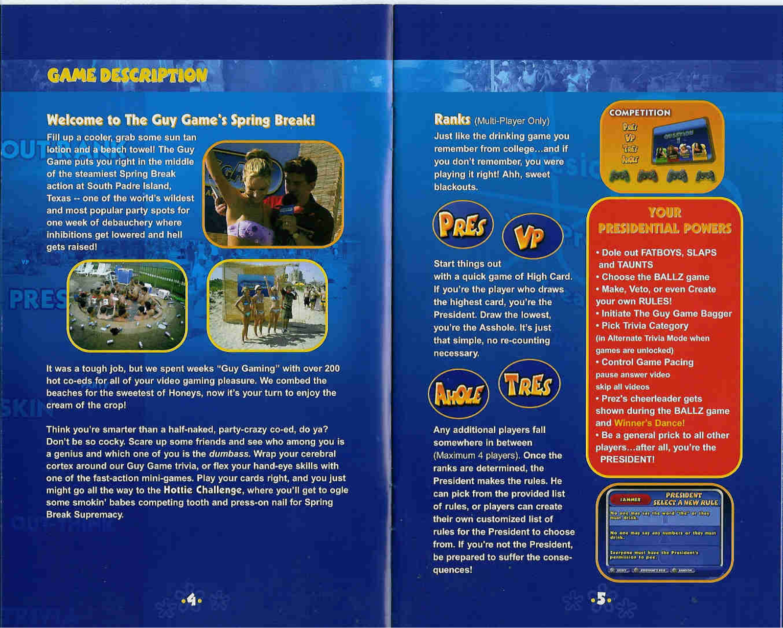 Games PS2 THE GUY GAME User Manual