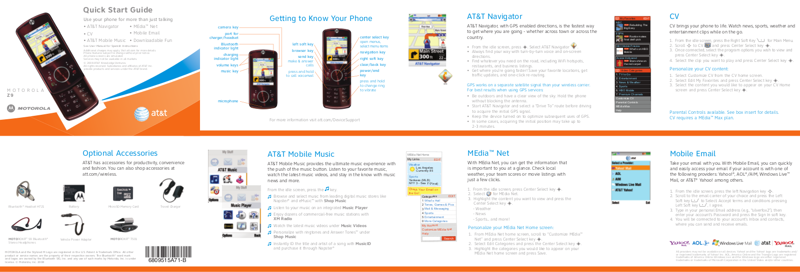 Motorola Z9 User Manual