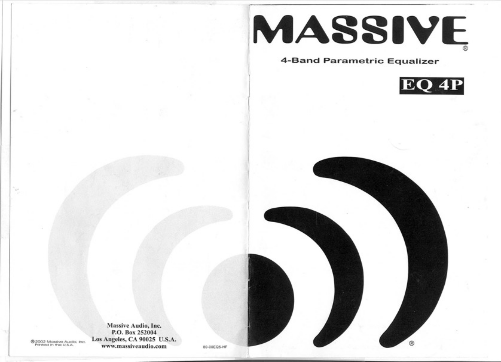 Massive Audio EQ4P Instruction Manual