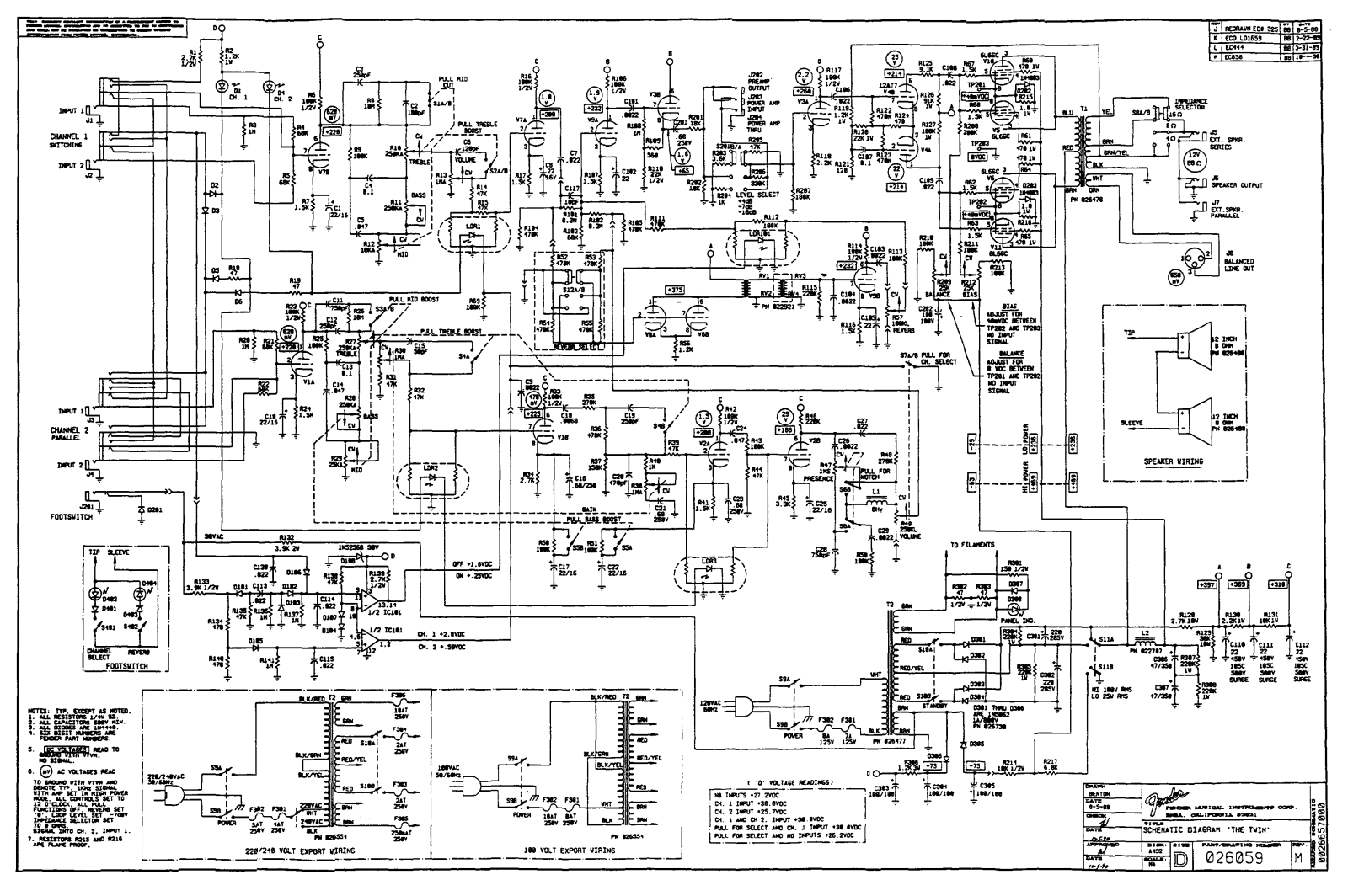 Fender The-Twin Schematic