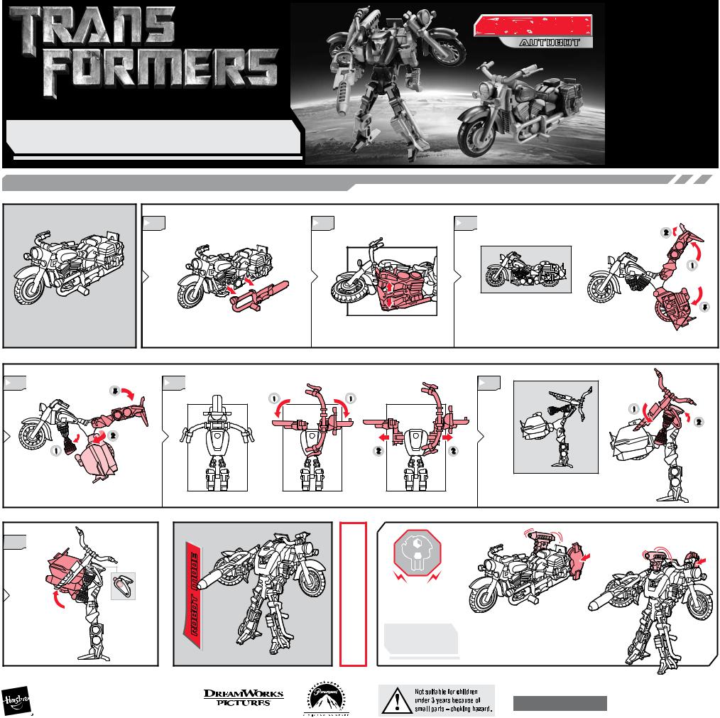 Hasbro TRANSFORMERS AUTOBOT BACKTRACK User Manual