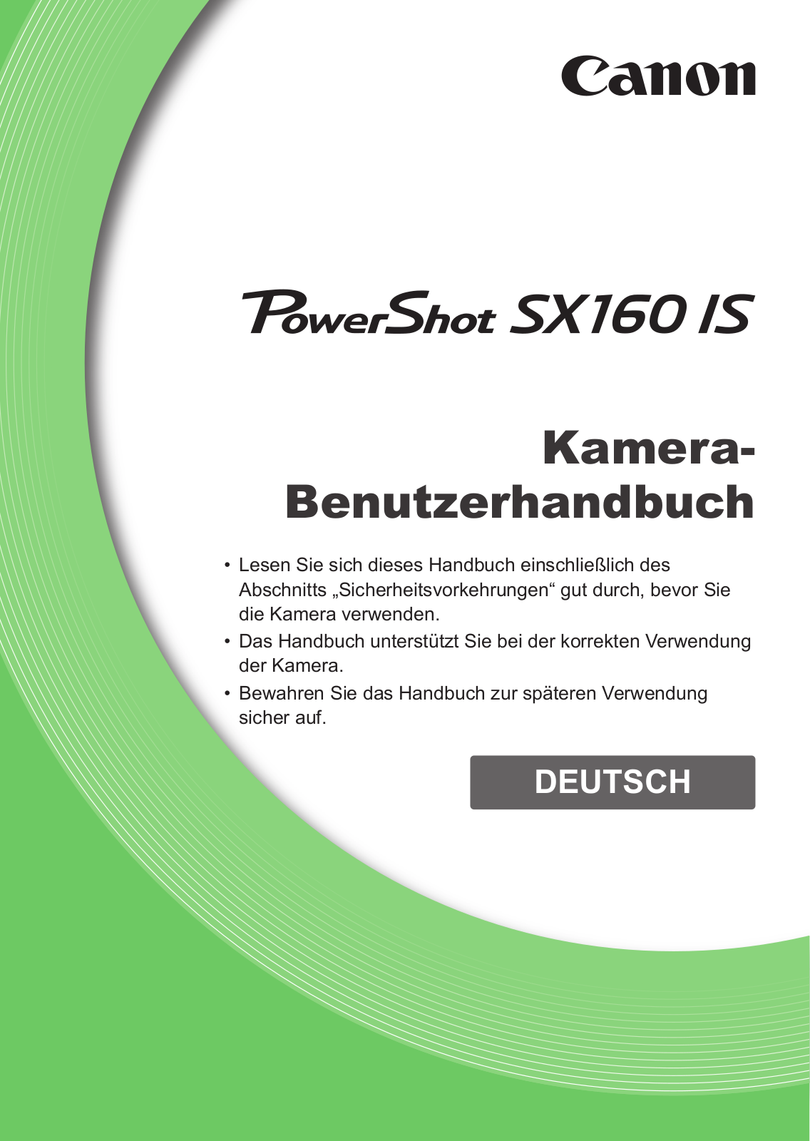 Canon PowerShot SX160 IS User guide