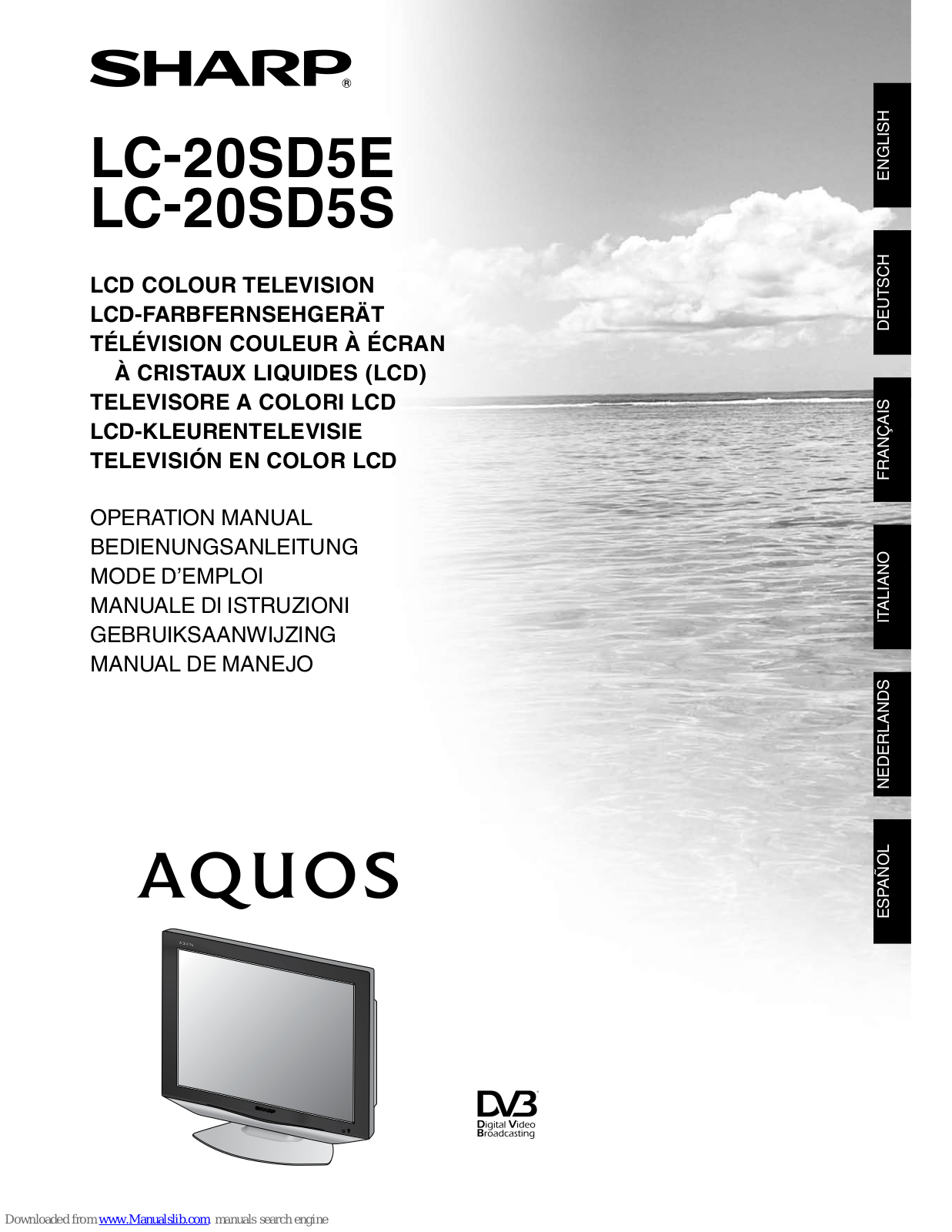 Sharp AQUOS LC-20SD5E, AQUOS LC-20SD5S Operation Manual