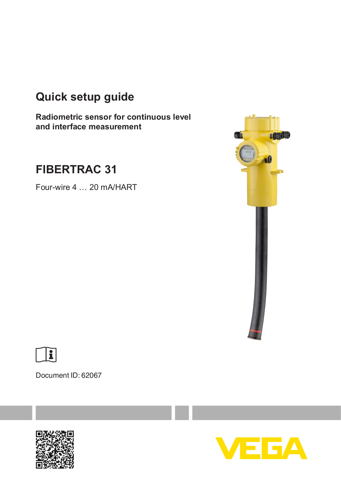 VEGA FIBERTRAC 31 Quick Setup Guide