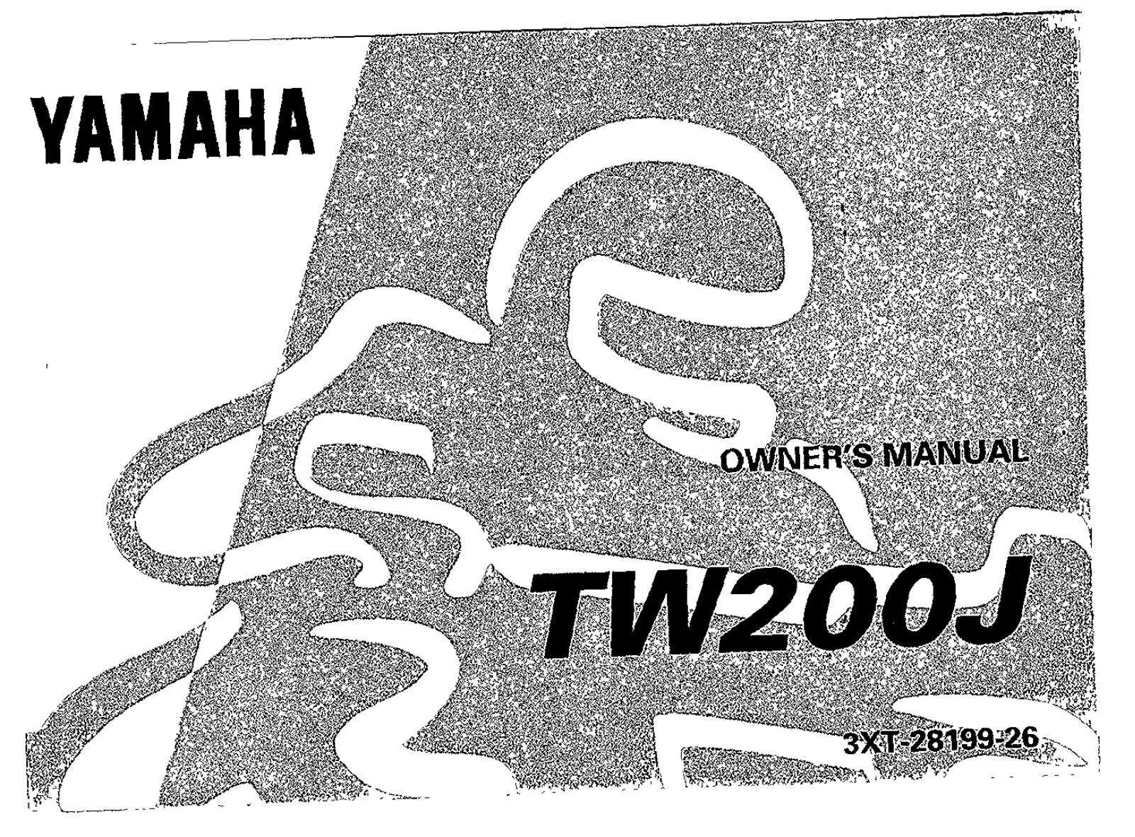 Yamaha TW200 J 1997 Owner's manual