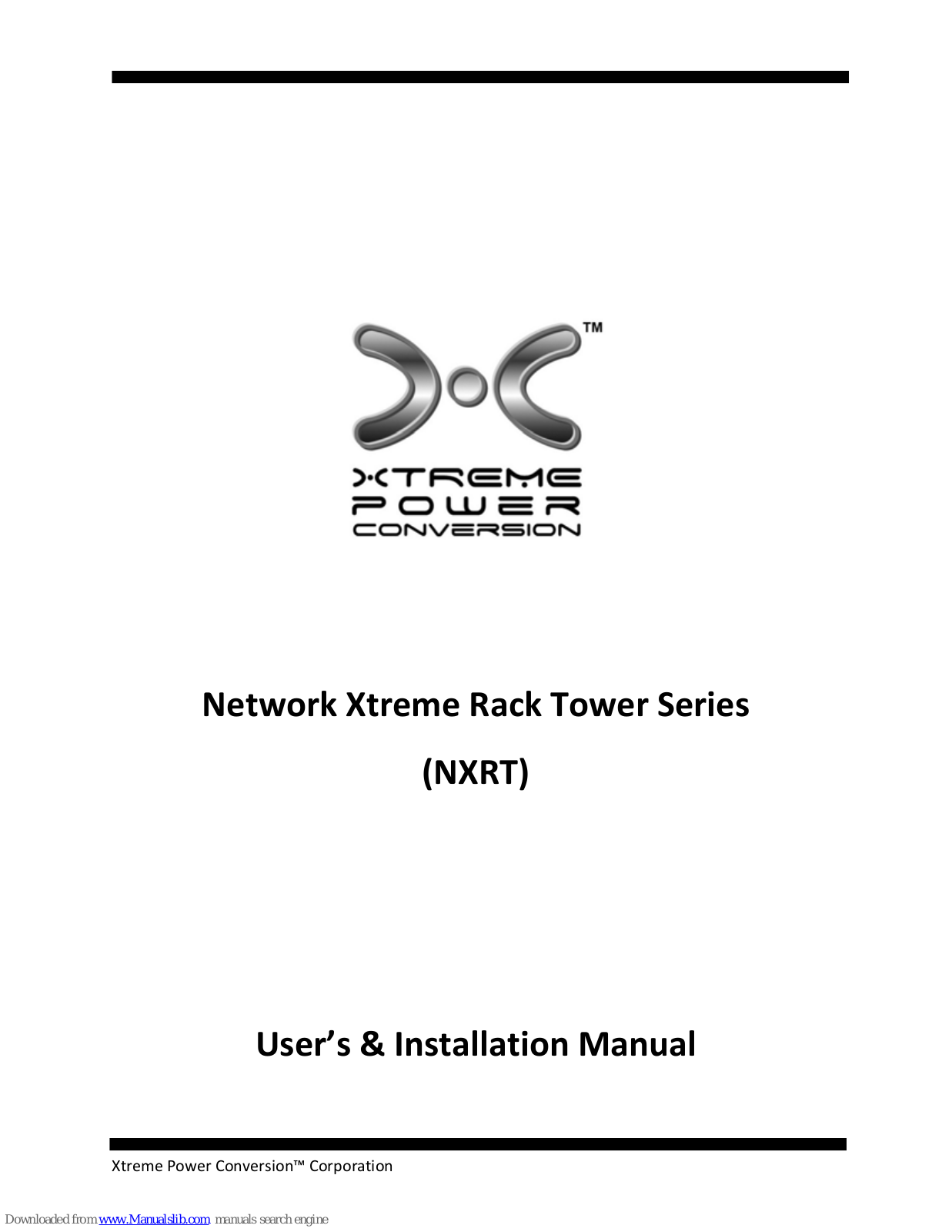Xtreme Power Conversion NXRT, NXRT-1500, NXRT-2000, NXRT-3000 User & Installation Manual - ManualMachine.com