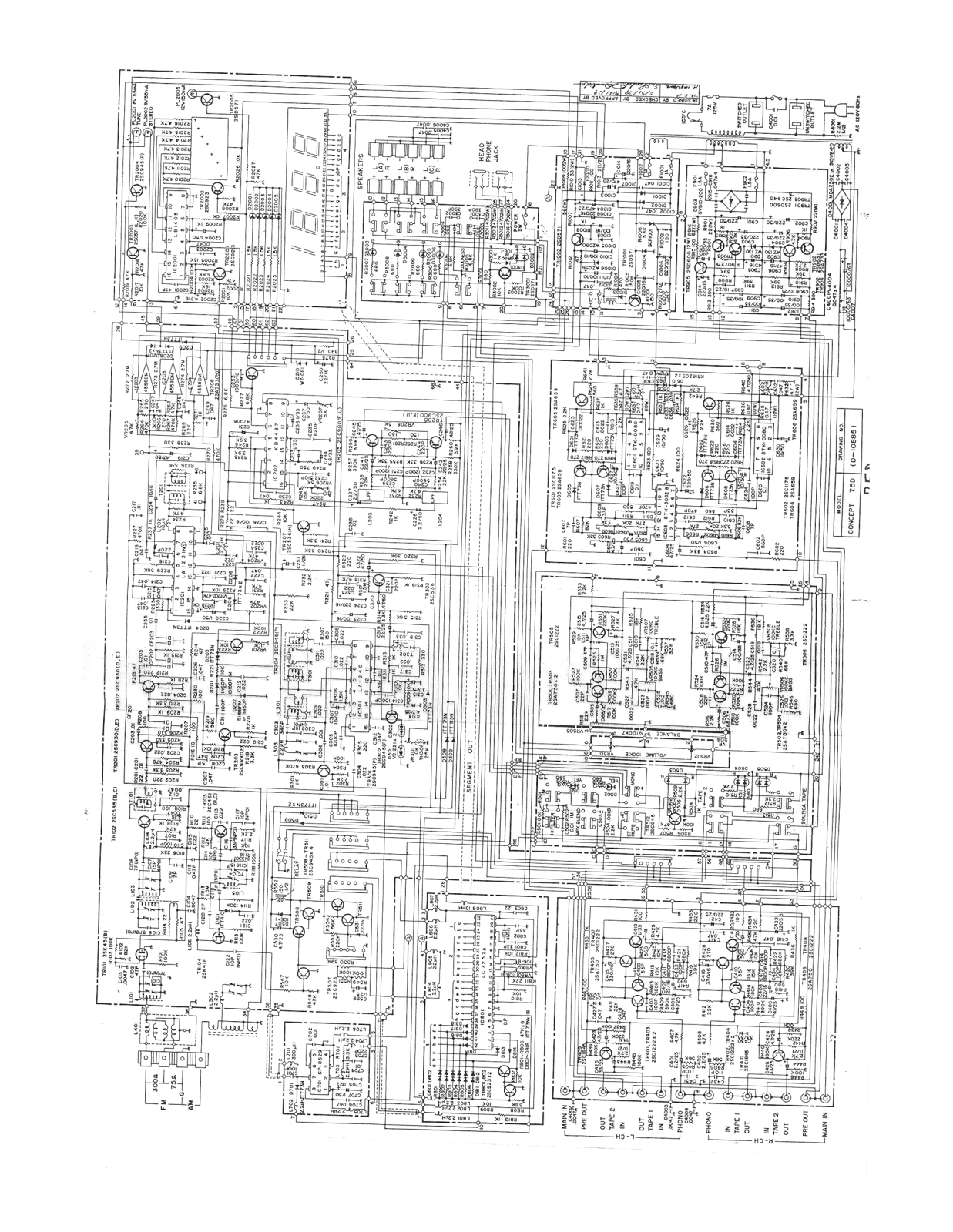 Concertone 7.5-D Schematic