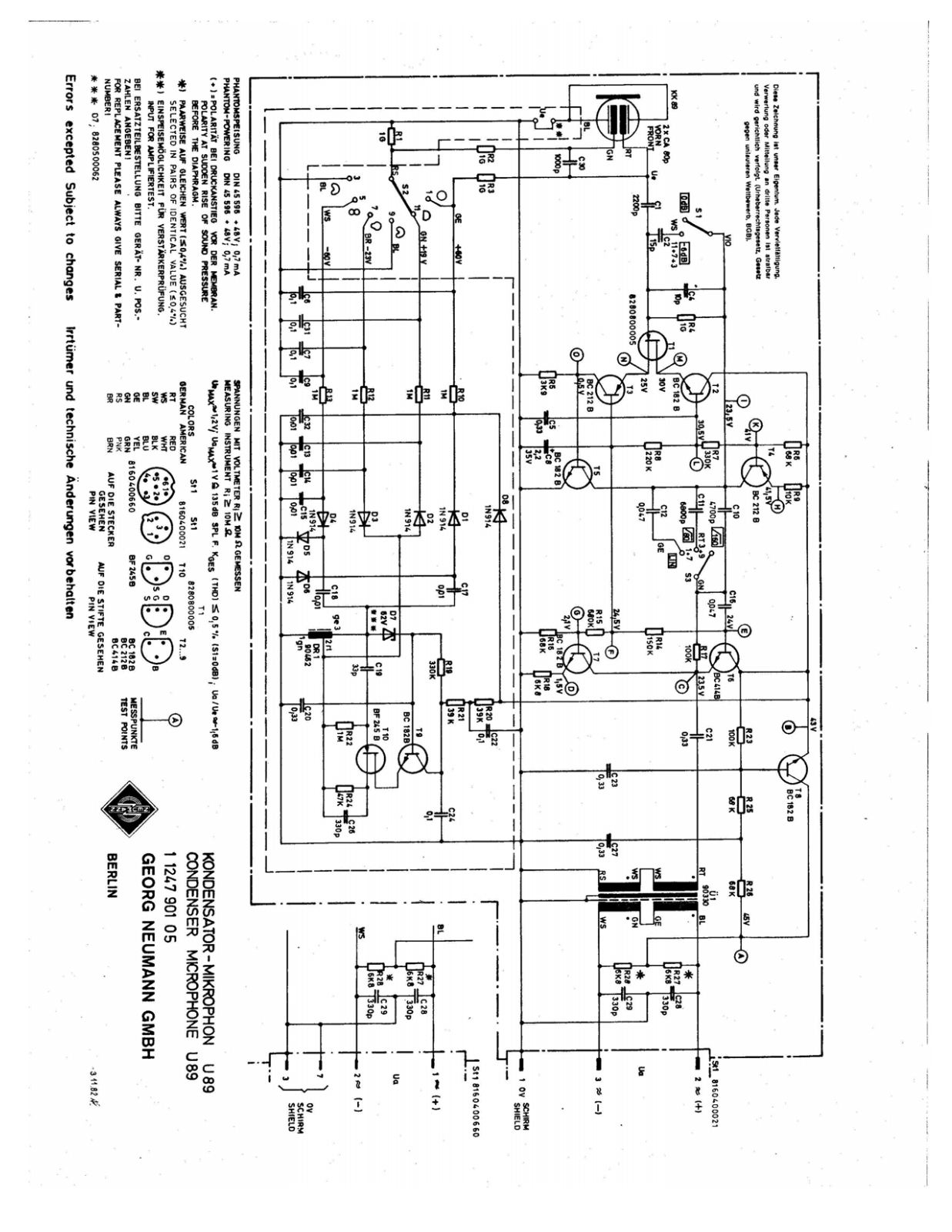 Neumann U 89 U89 - ManualMachine.com