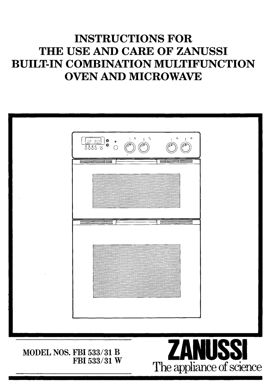 Zanussi FBi533/31W User Manual