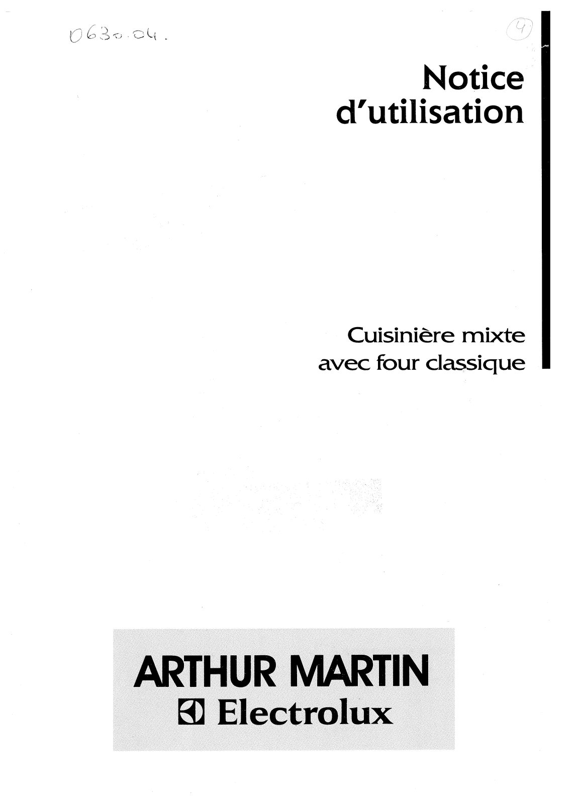 Arthur martin CM6368-1, CM6365W1, CM6365-1 User Manual