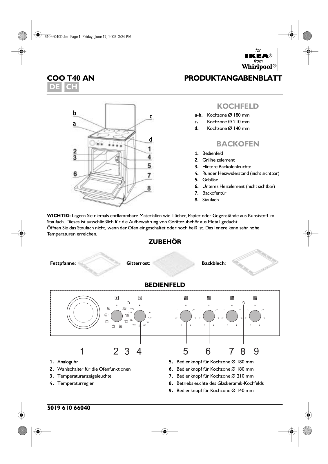 Whirlpool COO T40 AN User Manual