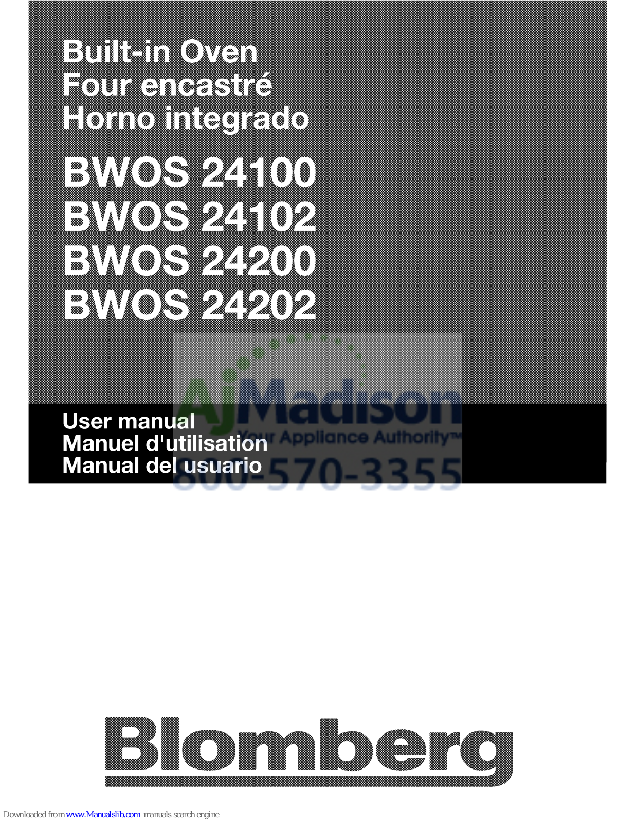 Blomberg BWOS 24100, BWOS 24102, BWOS 24200, BWOS 24202 User Manual