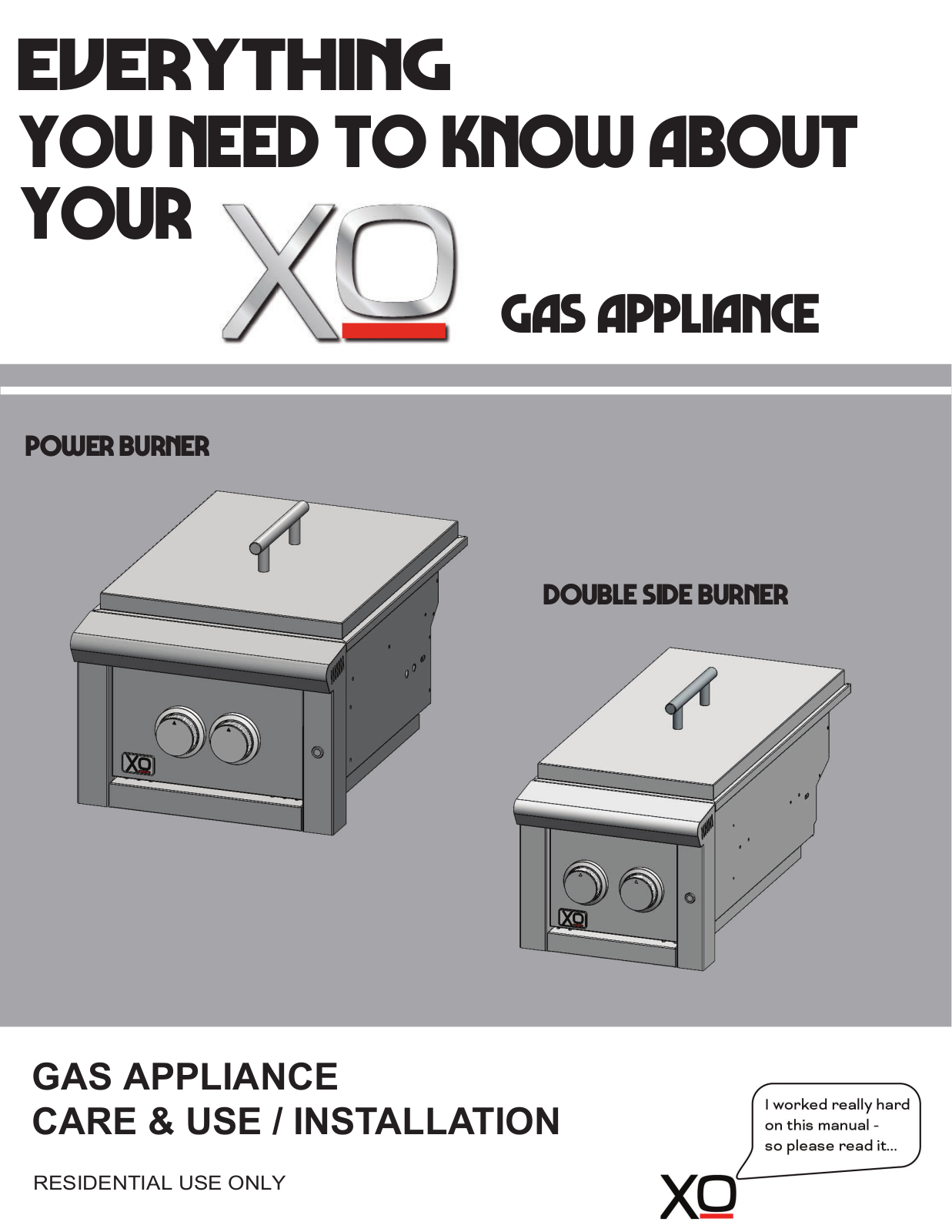 XO XOGPOWER60KL User Manual