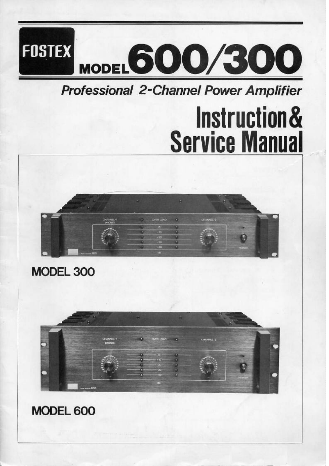 Fostex 300 User Manual