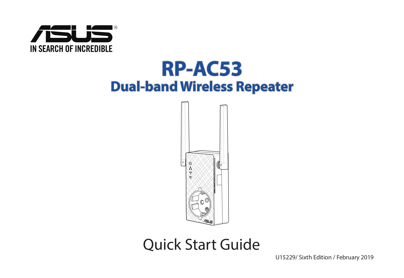 Asus RP-AC53 Quick Installation Guide