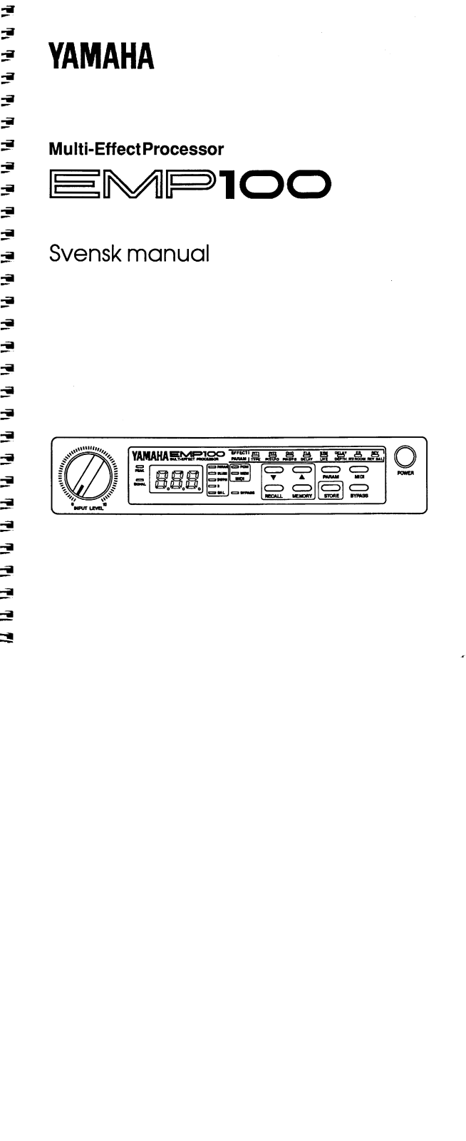 Yamaha EMP100 User Manual