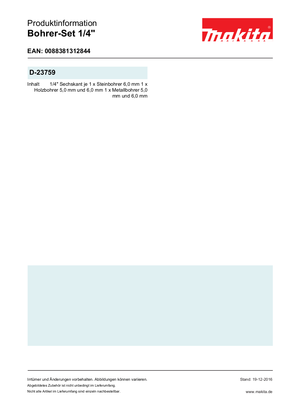 Makita D-23759 Service Manual