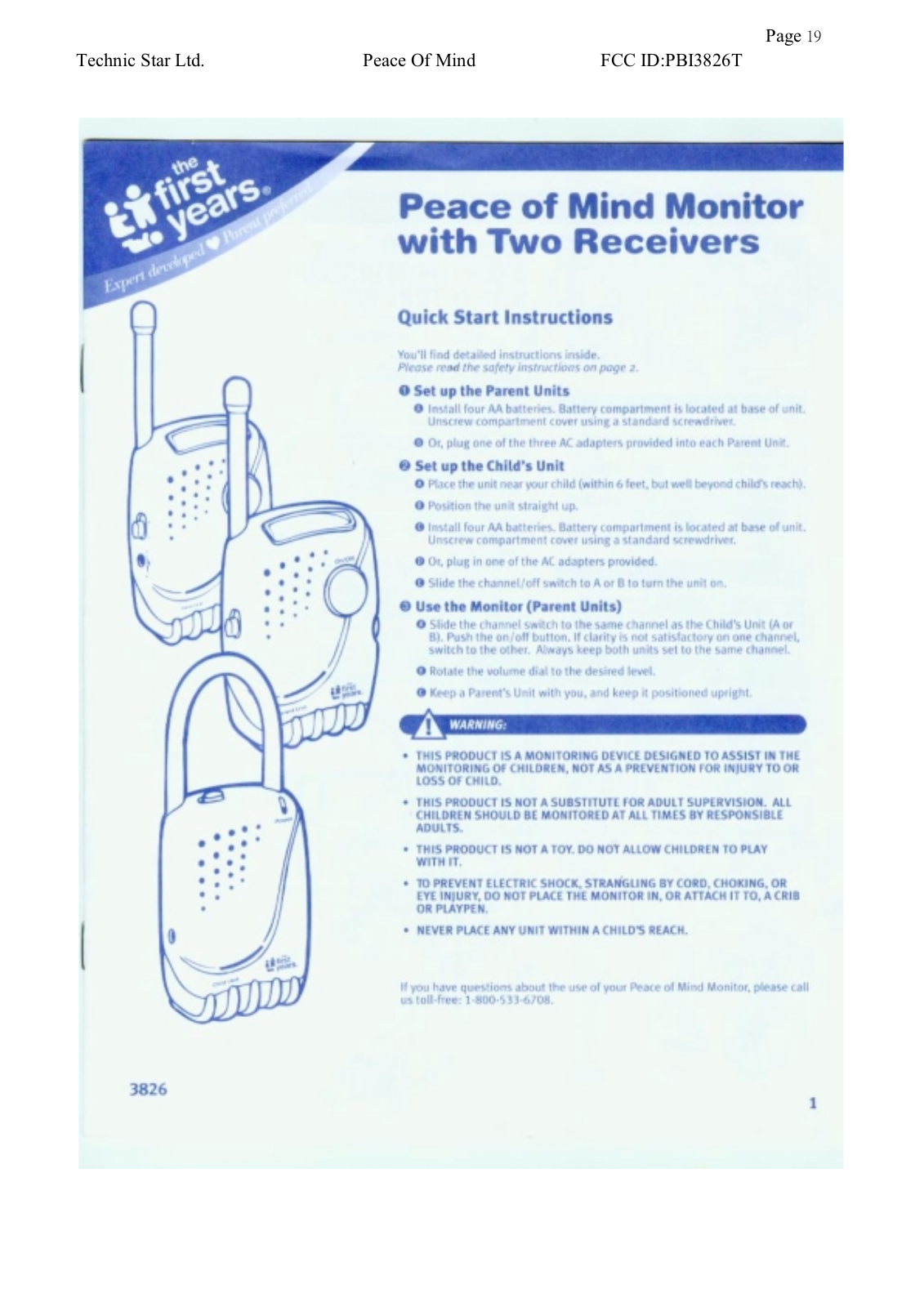 Technic Star 3826T Users Manual - ManualMachine.com