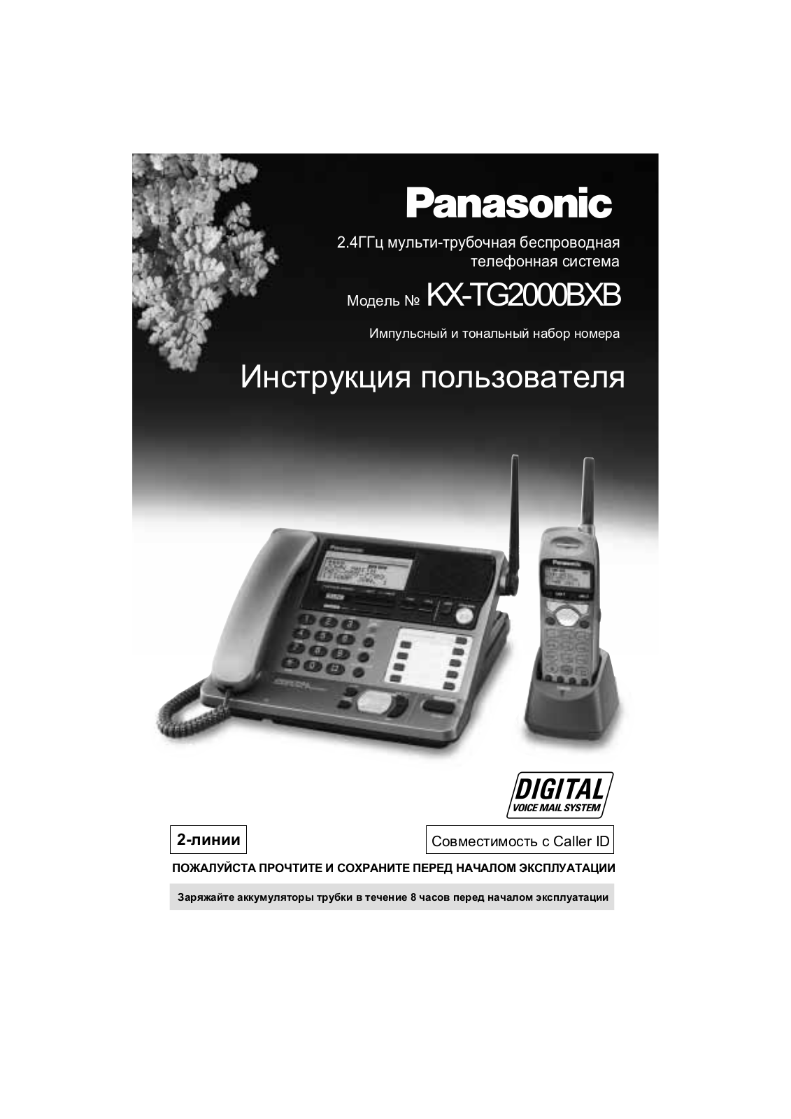 Panasonic KX-TG2000 User Manual