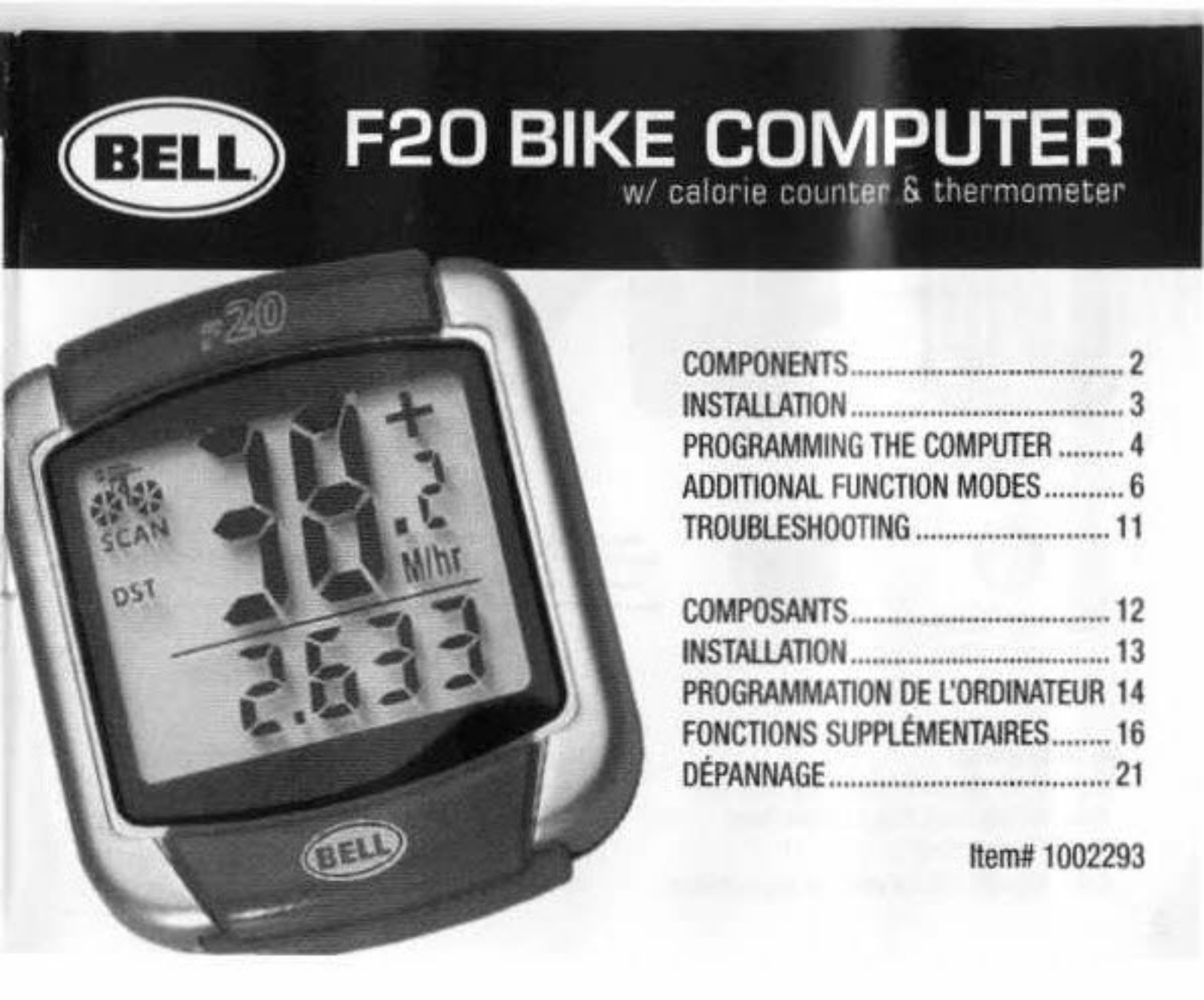 Bell F20 Manual