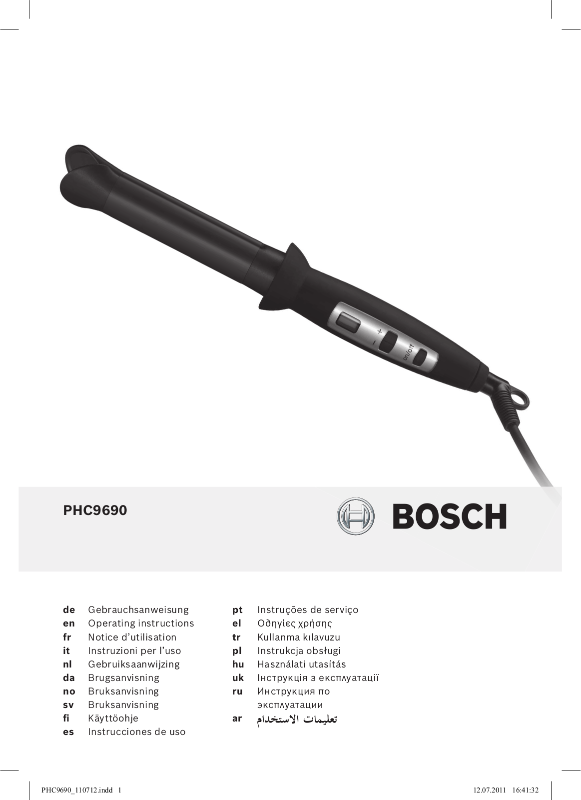Bosch PHC 9690 User Manual