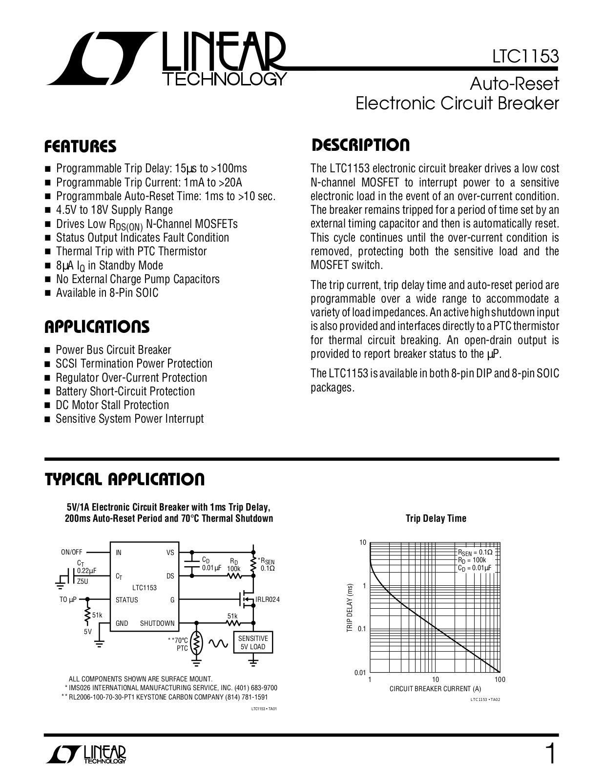 Linear Technology LTC1153 Datasheet