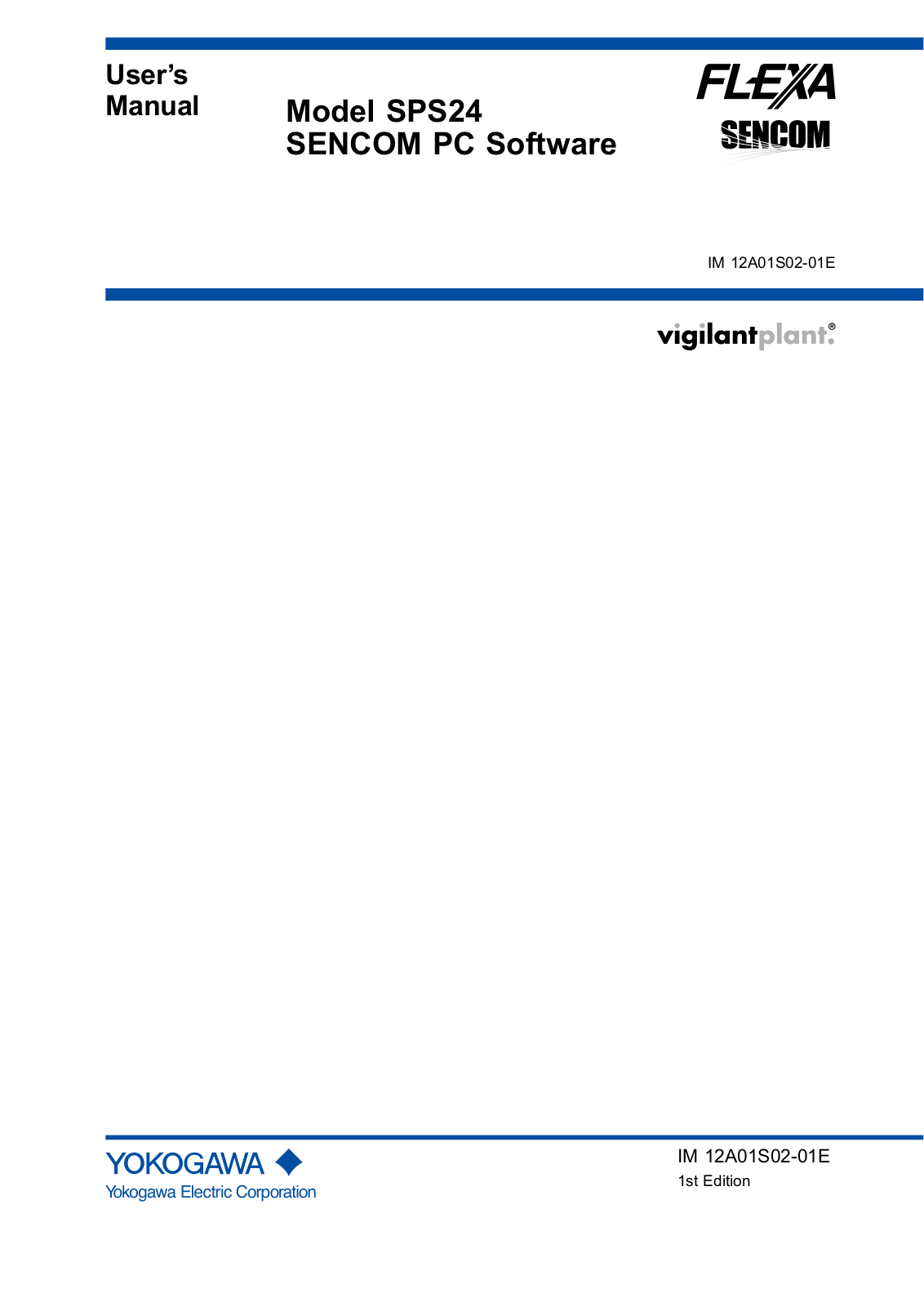 Yokogawa SPS24 User Manual