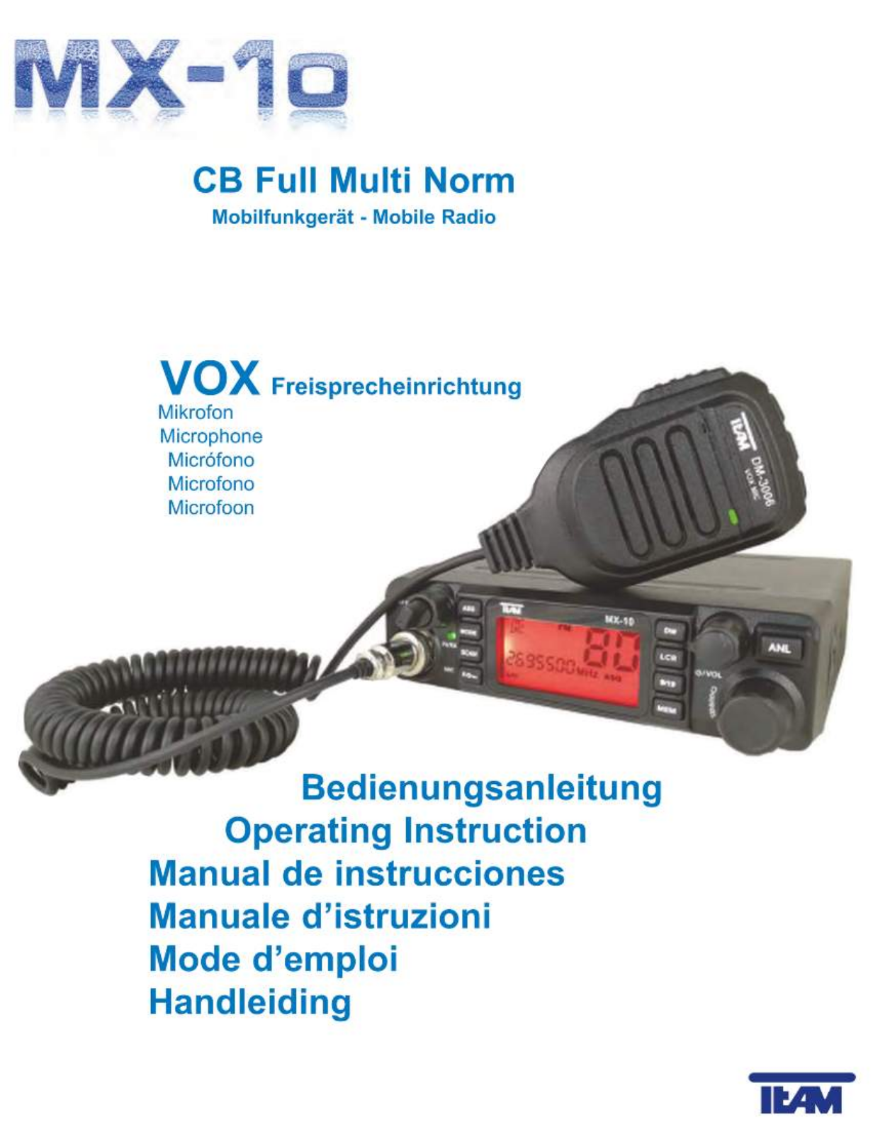 Team MX10VOX User guide - ManualMachine.com