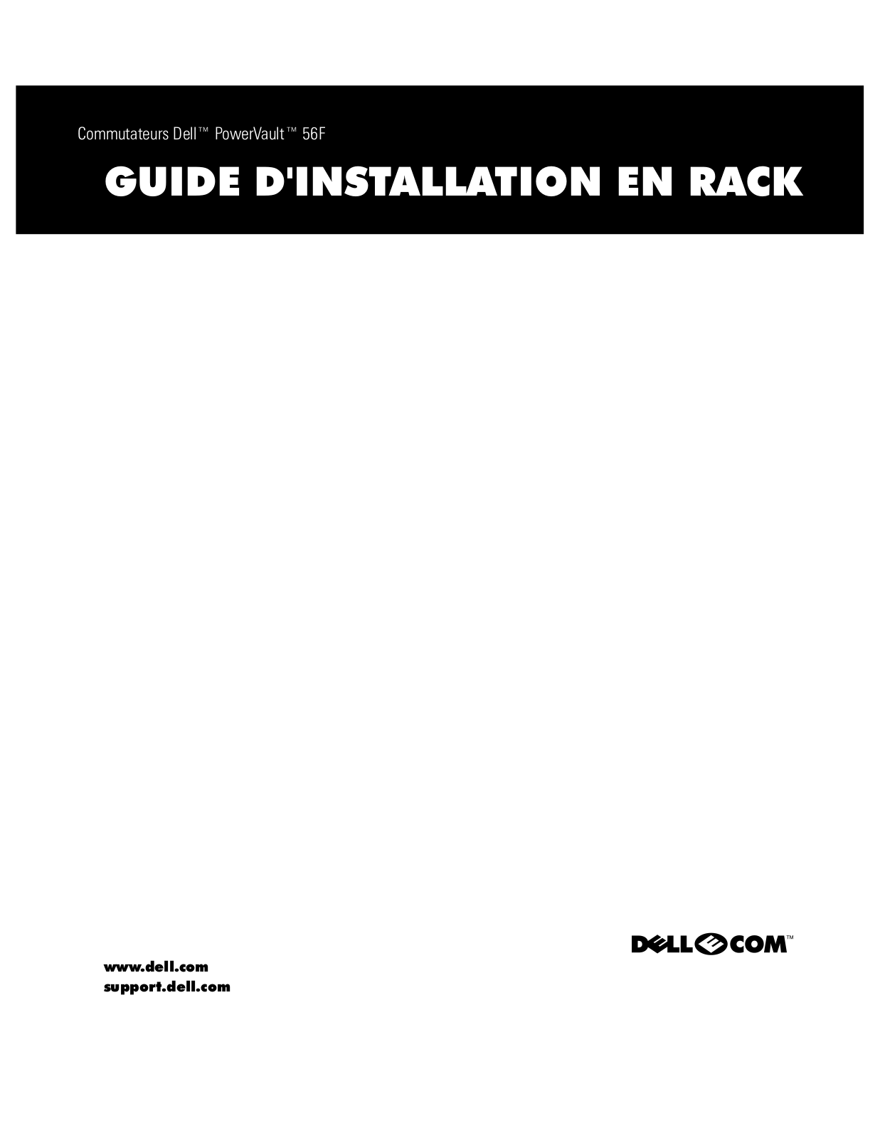 Dell PowerVault 51F, PowerVault 50F, PowerVault 56F User Manual