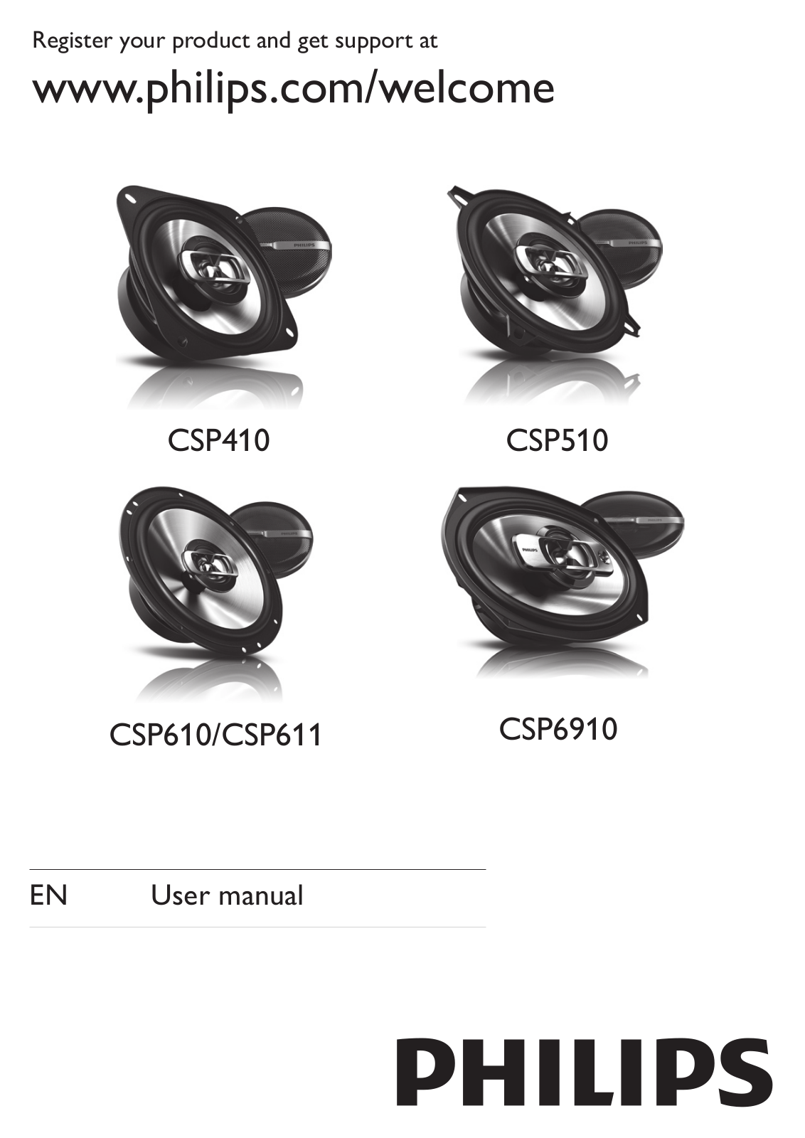 Philips CSP610/51, CSP6910/51, CSP510/51, CSP410/51 User Manual